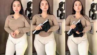 Download lagu Beautiful mom selling thick, stretchy trousers at a promotional price mp3