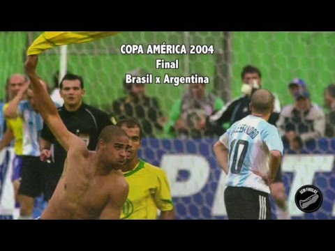 Brasil x Argentina - Copa América 2004 - Gol de Adriano