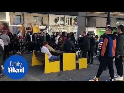 Large queues form in Newcastle for new Kanye West Yeezy trainers