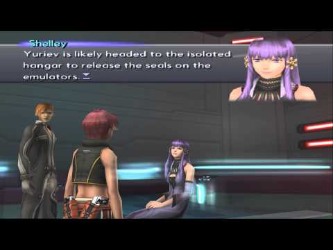 Xenosaga III HD Cutscene 248 - Shelley and Canaan's Rescue (Durandal) - ENGLISH - SWIMSUIT MODE