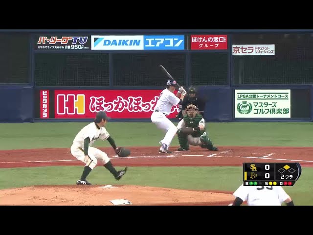 2回裏 ホークス先発・中田が強気投球!! ピンチ招くも無失点!! 2014/5/17 Bs-H