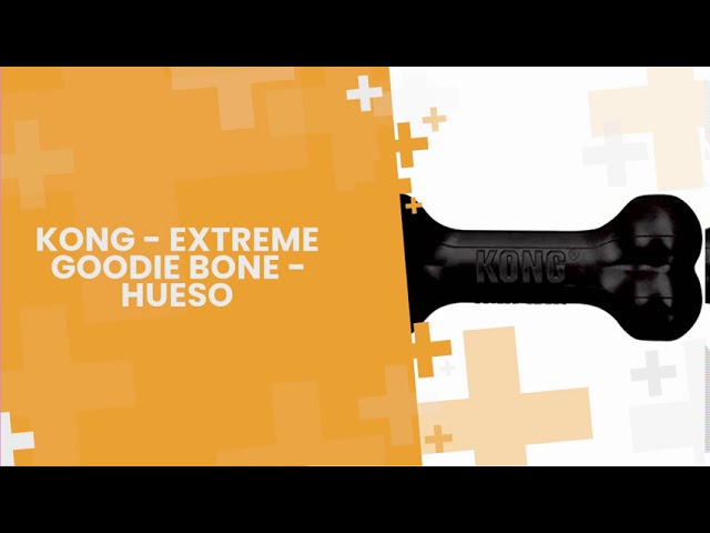 Vídeo relacionado con Kong - Hueso de Goma Natural para Perros Extreme Goodie Bone más Duradero para masticadores poderosos, Color Negro, para Perros extragrandes