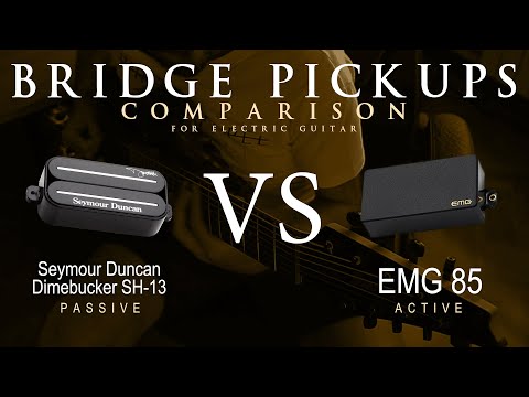 Seymour Duncan DIMEBUCKER SH-13 vs EMG 85 - Bridge Guitar Pickup Comparison Tone Demo