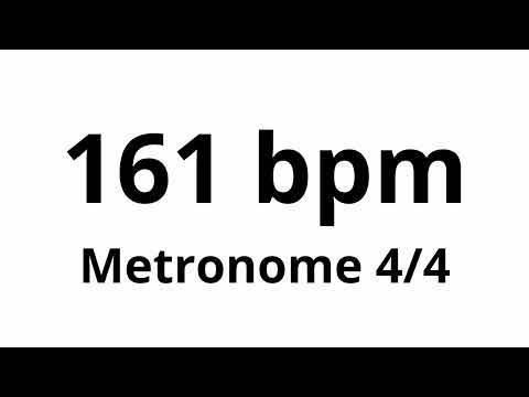 161 bpm tempo ' metronome ' 4/4
