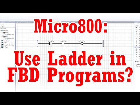 Micro800 Ladder Logic in Function Block Diagrams?