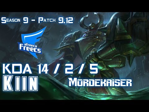 AFs Kiin MORDEKAISER vs MORDEKAISER Top - Patch 9.12 KR NORMAL