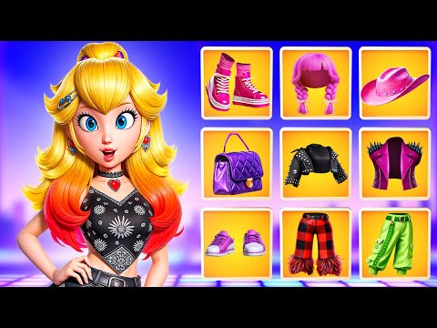Princess Peach Glow Up Into Popular Girl!