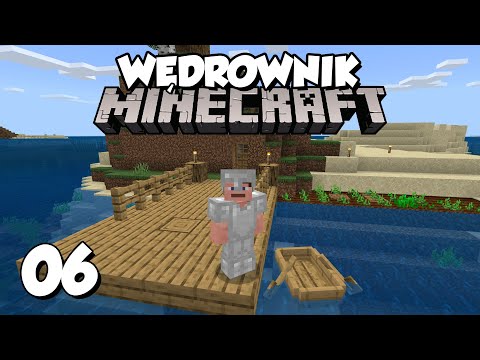 Wędrownik w Minecraft #06 - centrum świata i mini baza (magazyn) | Minecraft Obieżyświat