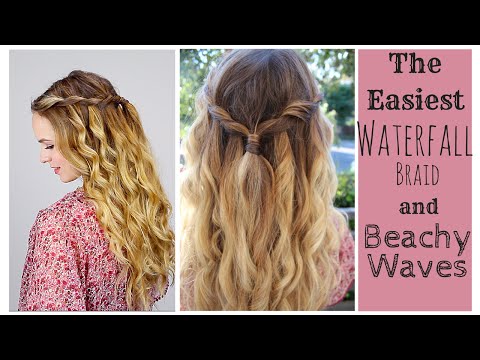 The Easiest Waterfall Braid + Perfect Beach Curls