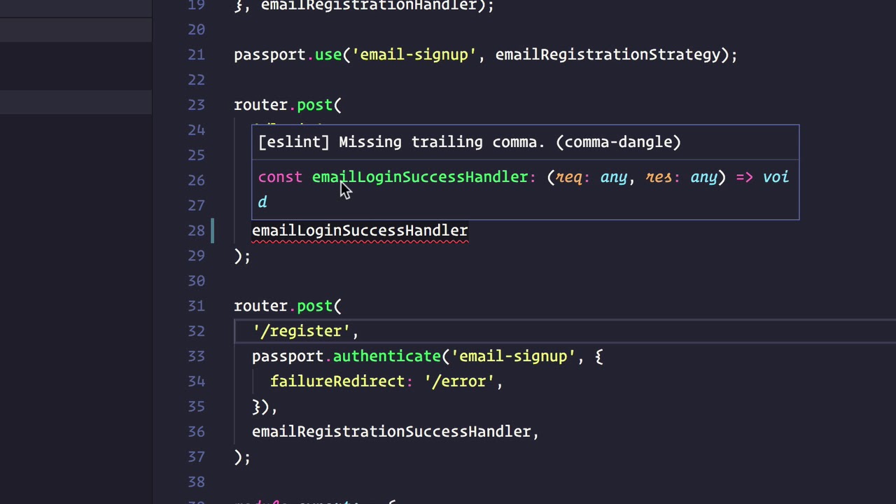 Automatically fix ESLint code validation errors in Visual Studio Code