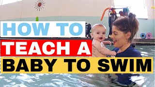 How to teach baby to swim underwater - How to teach your baby to swim at home