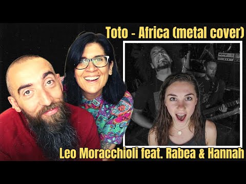 Toto - Africa (metal cover by Leo Moracchioli feat. Rabea & Hannah) (REACTION) with my wife