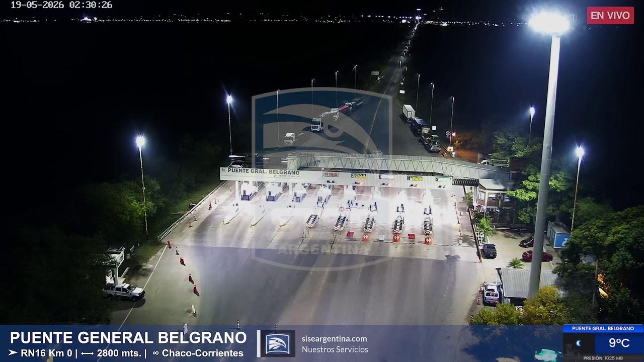 Live webcam view of General Belgrano Bridge Live