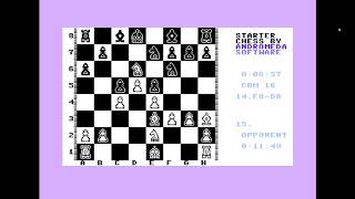 Starter Chess for the C16 Commodore 16 - game playthrough with commentary