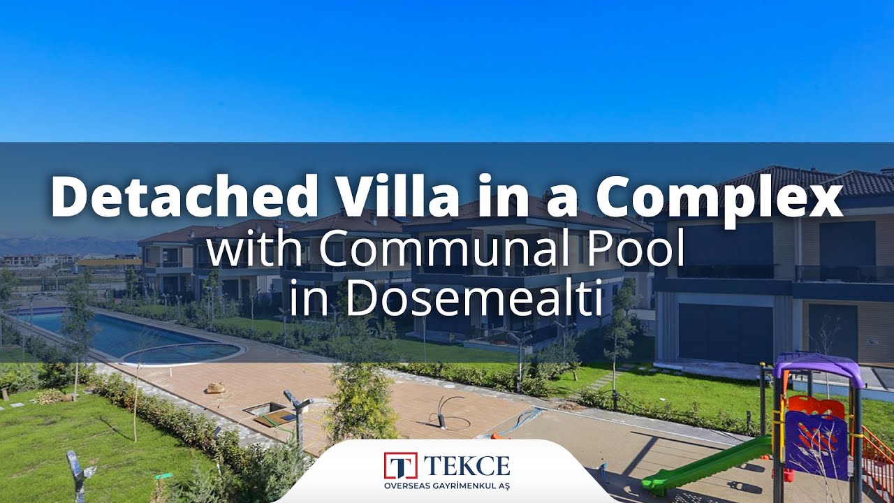 Villa Dans une Résidence avec Piscine Commune à Antalya