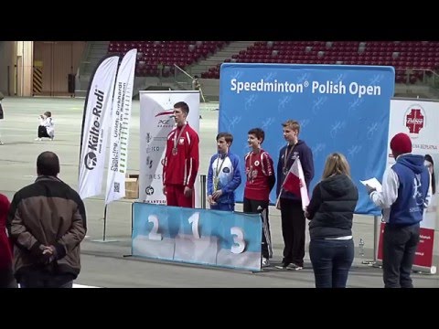 5th podium U18Male - ICO SPEEDMINTON POLISH OPEN 2016