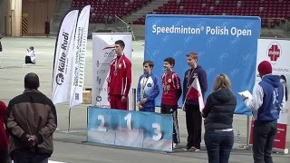 5th podium U18Male - ICO SPEEDMINTON POLISH OPEN 2016