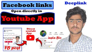How to Open Facebook link directly in  youtube app ||  Facebook links open with YouTube App directly