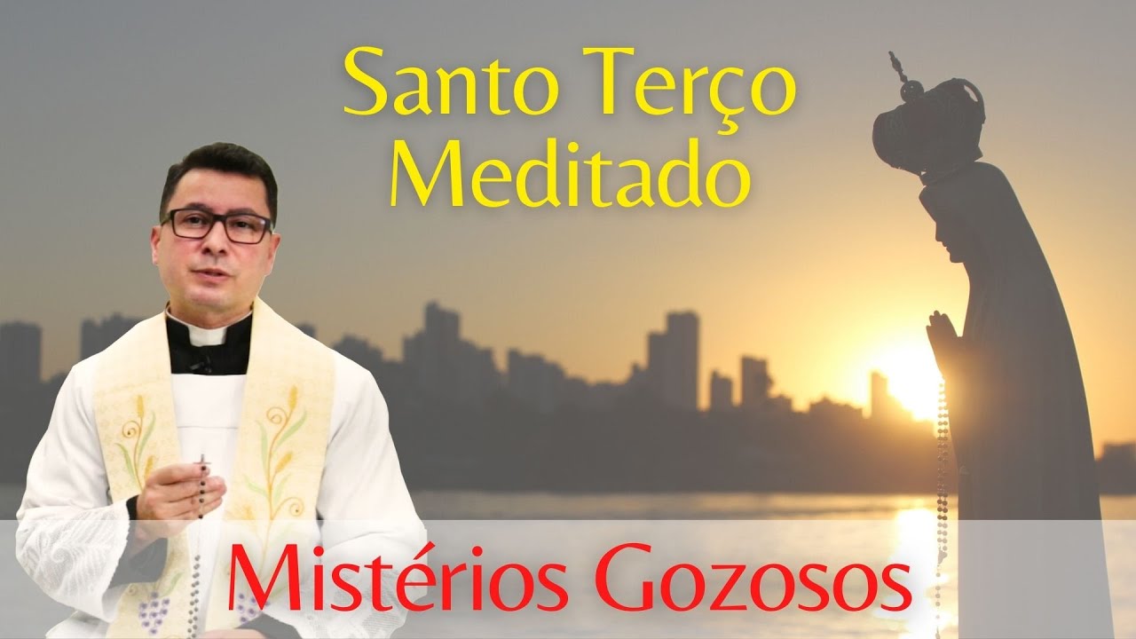 Santo Terço Meditado | Mistérios Gozosos | Padre Alessandro Bobinton