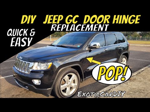 DIY wk2 Jeep door hinge replacement, quick and easy! (also most Dodge cars)