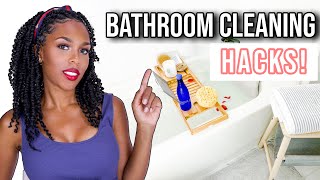 Small Bathroom Cleaning HACKS | Are these Hacks Lazy or Smart?