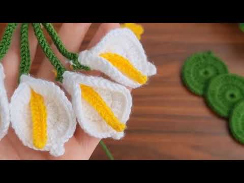 "Crochet White Lily Flower | Stunning Hanging Decoration Idea"