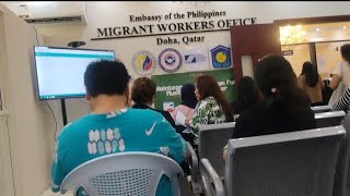 #embassy  of the Philippines,Migrant Worker office here in Qatar