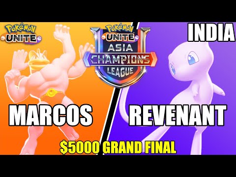 Marcos vs Revenant - GRAND FINAL Asia Champions League India - Pokemon Unite Tournament