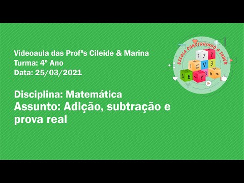 Videoaula das Profªs Cileide & Marina - Disciplina: Matemática - Data: 25/03/2021