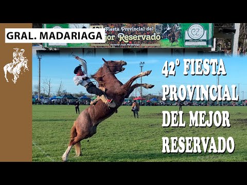 GENERAL MADARIAGA 2/2- 🐎 "42º FIESTA PROVINCIAL DEL MEJOR RESERVADO - APADRINANDO Nº 414