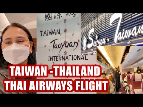 Voo da THAI AIRWAYS para a TAILÂNDIA || Aeroporto TAOYUAN para o aeroporto Suvarnabhumi || Adeus Taiwan!