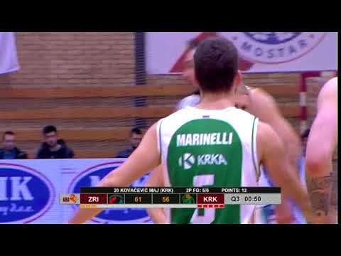 Maj Kovačević! Is this the dunk of the ABA League 2 season? (Zrinjski - Krka, 16.1.2018)