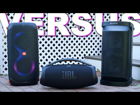 JBL Boombox 3 Vs JBL Partybox 110 Vs Sony XP500