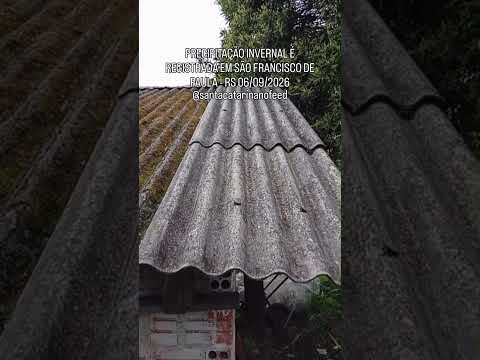 ❄️ PRECIPITAÇÃO INVERNAL NA SERRA GAÚCHASão Francisco de Paula, na Serra do Rio Grande do Sul, r 1