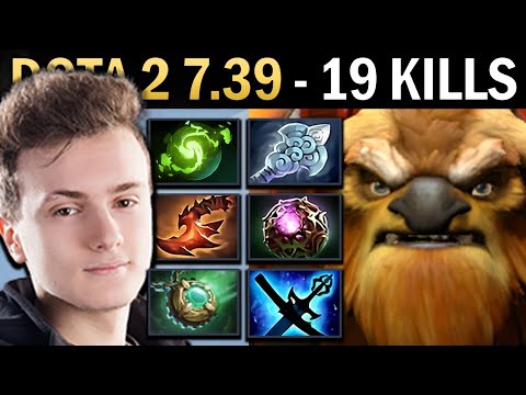 Earthshaker Gameplay Miracle with 19 Kills and 1030 XPM - Dota 2 7.39