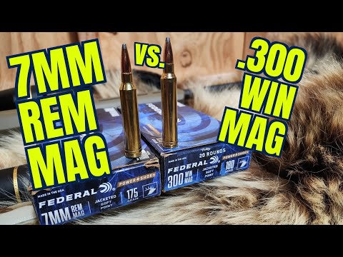 7mm Remington Magnum vs. 300 Winchester Magnum Federal Powershok
