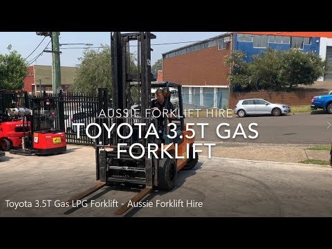 Toyota 3.5T Gas LPG Forklift - Aussie Forklift Hire
