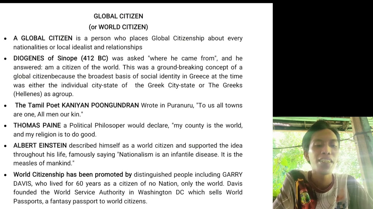 CHAPTER 7 (Global Citizenship)