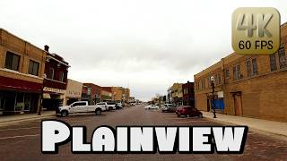 Driving Around Small Town Plainview, Texas in 4k Video