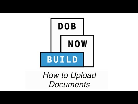 DOB NOW: BUILD - How to Upload Documents