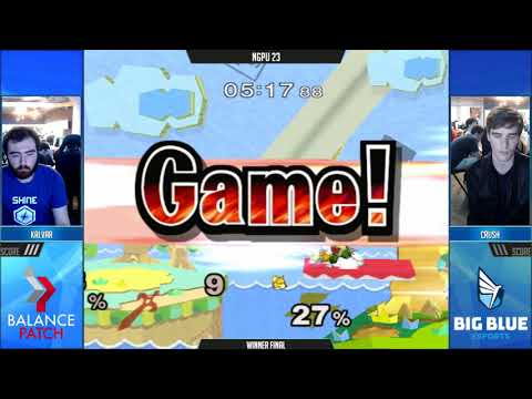 NGPU 23 SSBM - Kalvar (Marth) vs. Crush (Fox) - Melee WF