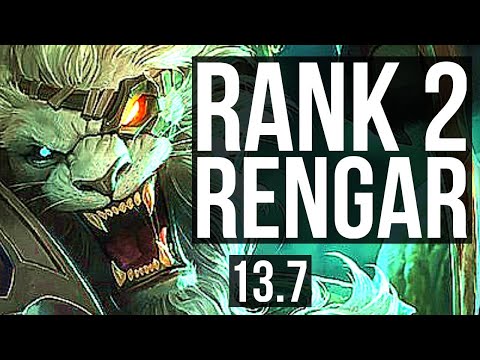 RENGAR vs GRAGAS (JNG) | Rank 2 Rengar, 13/1/15, 73% winrate, 1.6M mastery | TR Challenger | 13.7