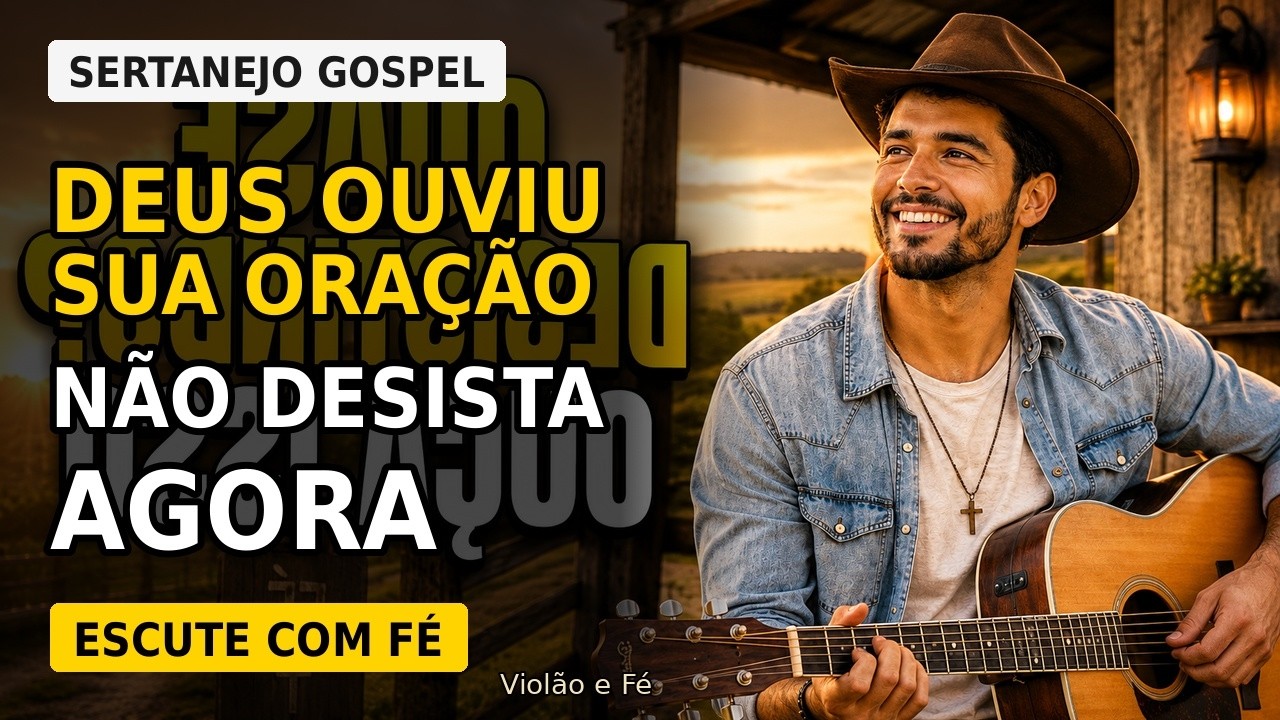 Sertanejo Gospel 2026 – Deus Ouviu Sua Oração | Não Desista Agora