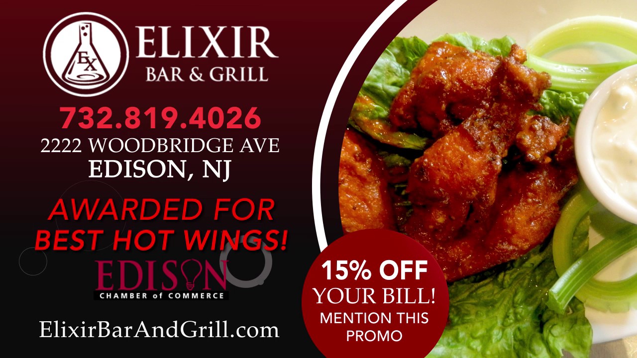 Elixir Bar Grill - Best Sports Bar in Edison New Jersey