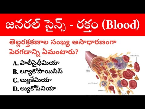 Human Blood Important Questions in Telugu । General Science important mcqs in Telugu