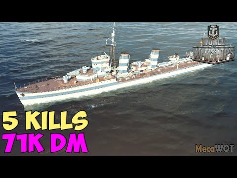 World of WarShips | Jianwei | 5 KILLS | 71K Damage - Replay Gameplay 1080p 60 fps