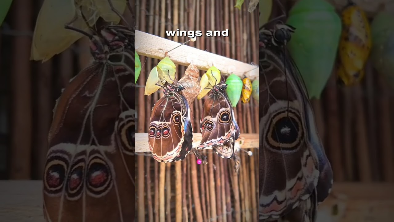 The Magic of a Butterfly  #ButterflyTransformation #NatureMiracles #CocoonToButterfly