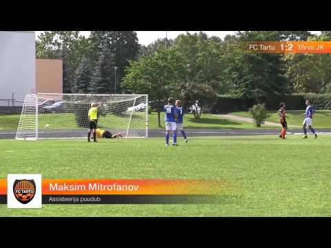III liiga XII voor: FC Tartu - Tõrva JK 4:2 (2:2)