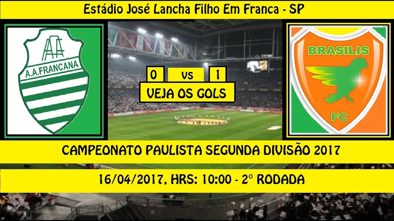 CAMPEONATO PAULISTA 2° DIVISÃO 2017 FRANCANA 0 X...