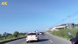 4K Scenic Drive on National Road 3 | Stunning Views of Cambodia